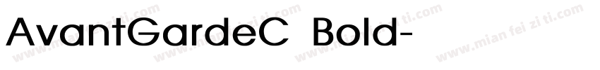 AvantGardeC Bold字体转换